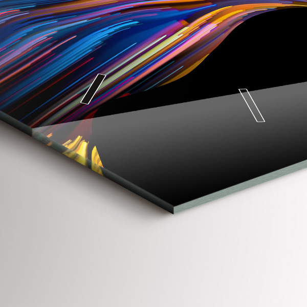 Reloj de cristal horizontal Arte emocional