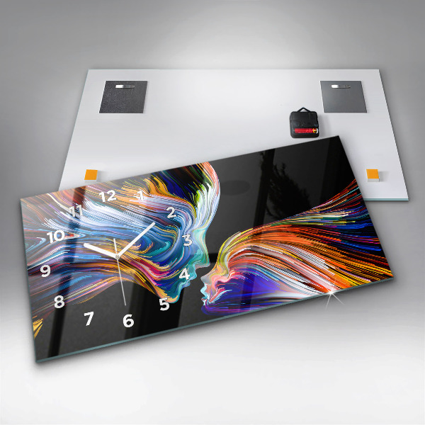 Reloj de cristal horizontal Arte emocional