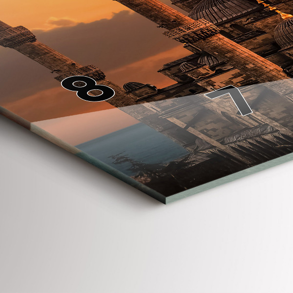 Reloj de cristal horizontal Mezquita de Estambul