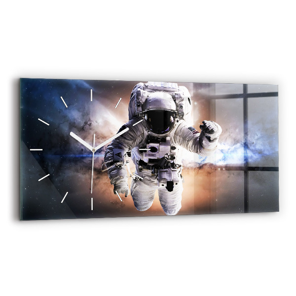 Reloj de cristal horizontal Astronauta en el espacio