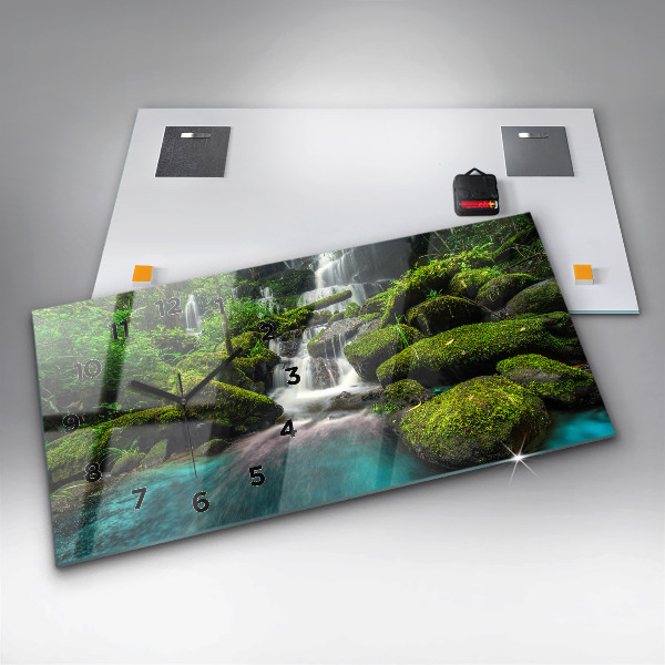 Reloj de cristal horizontal Cascada Tailandia