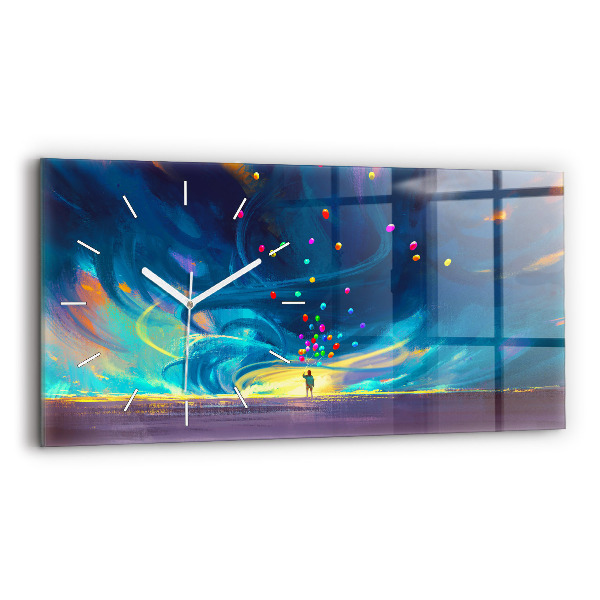 Reloj horizontal Niño y globos