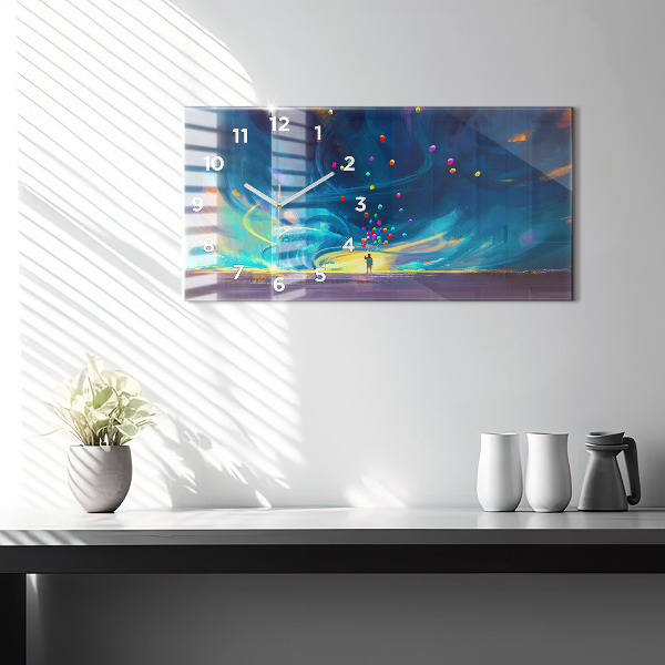 Reloj horizontal Niño y globos