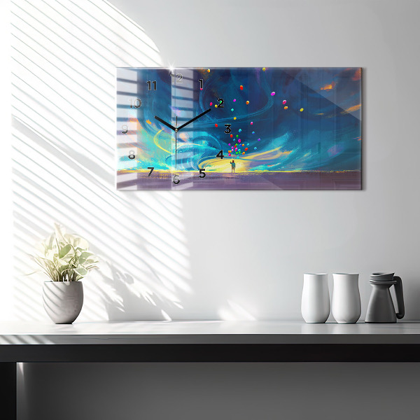 Reloj horizontal Niño y globos