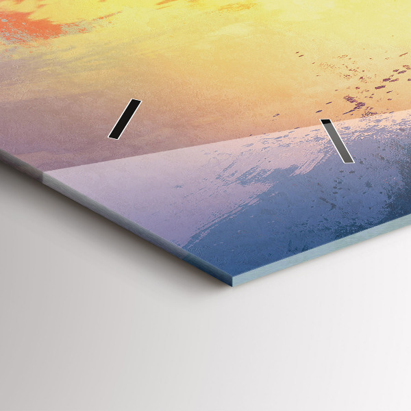 Reloj de cristal horizontal Paisaje otoñal