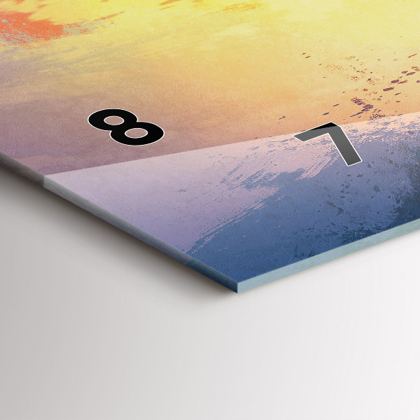 Reloj de cristal horizontal Paisaje otoñal