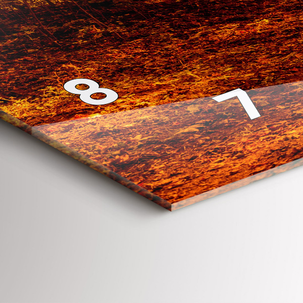 Reloj de cristal horizontal Paisaje forestal al sol