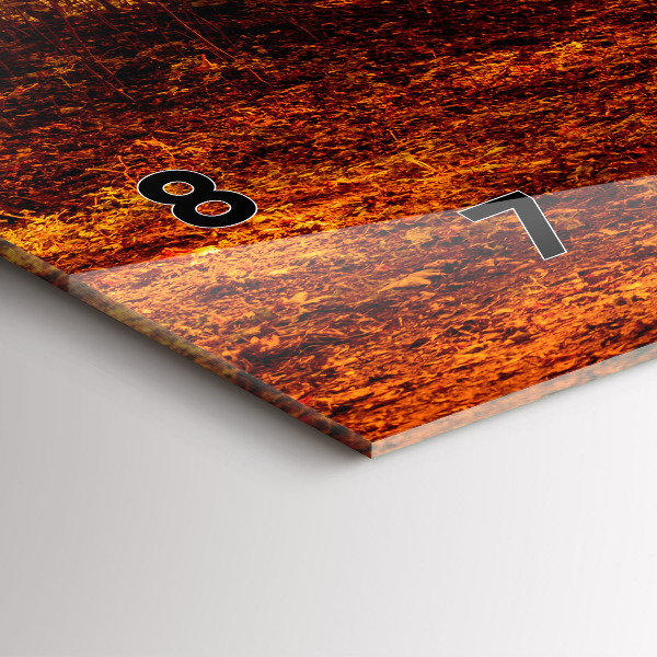 Reloj de cristal horizontal Paisaje forestal al sol