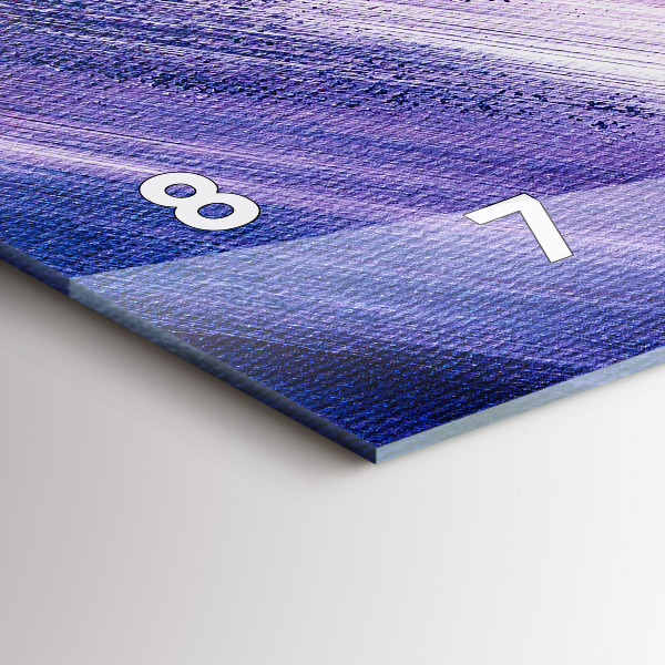 Reloj de cristal horizontal Textura de pintura acrílica