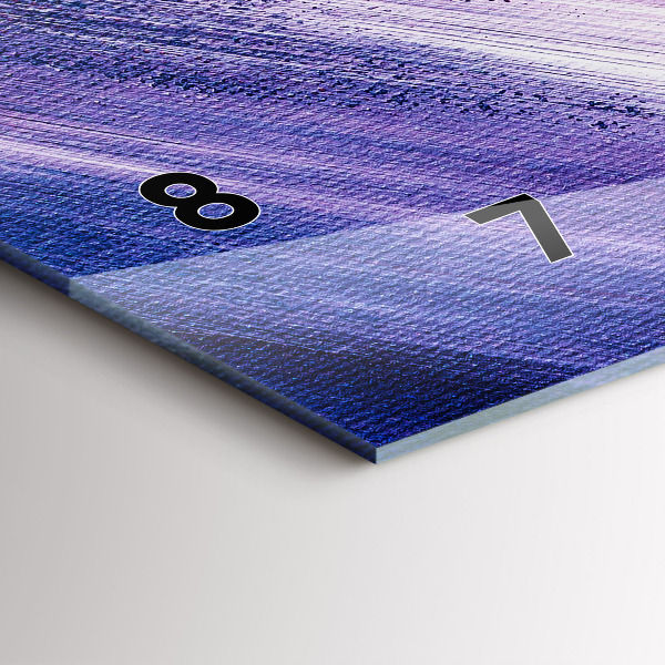 Reloj de cristal horizontal Textura de pintura acrílica