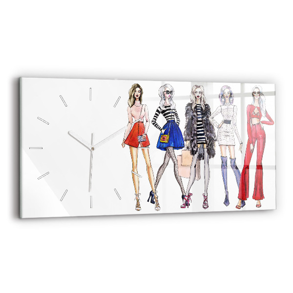 Reloj de cristal horizontal Chicas a la moda