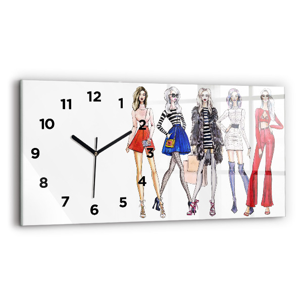 Reloj de cristal horizontal Chicas a la moda