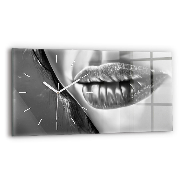 Reloj horizontal Boca de mujer
