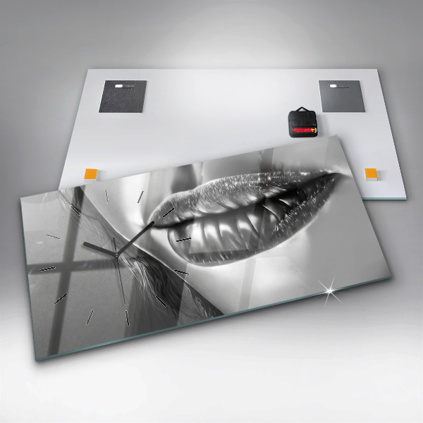 Reloj horizontal Boca de mujer