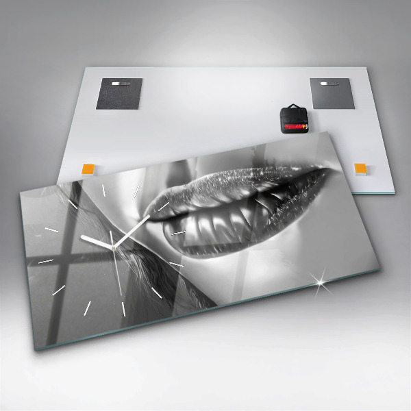 Reloj horizontal Boca de mujer