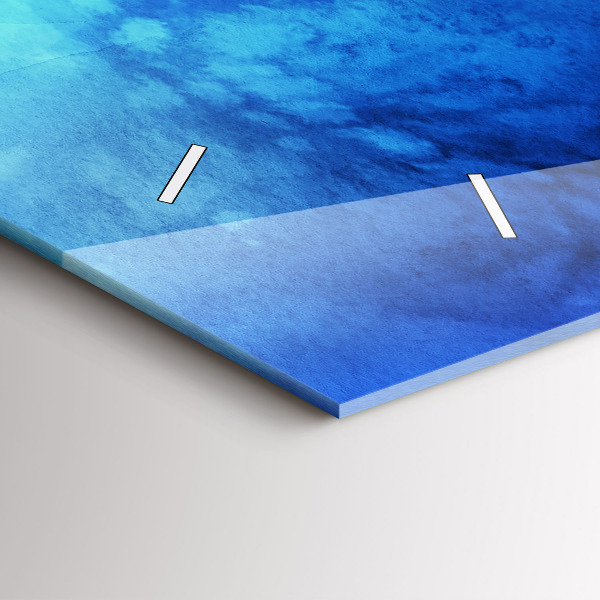 Reloj de cristal horizontal Manchas de colores