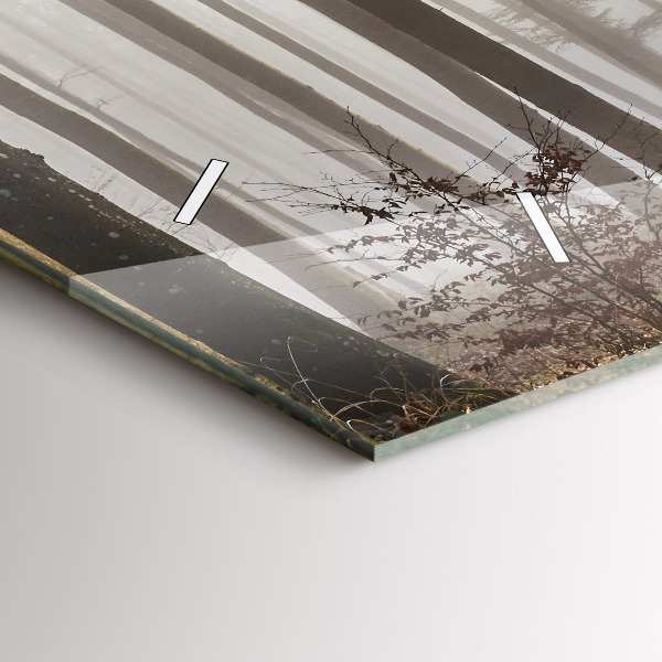 Reloj horizontal Bosque en niebla