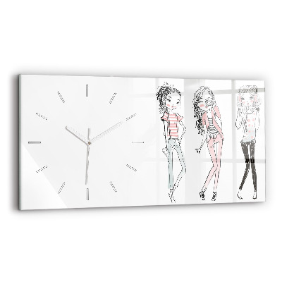 Reloj de cristal horizontal Moda femenina