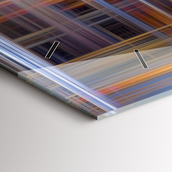 Reloj de cristal horizontal Abstracción geométrica