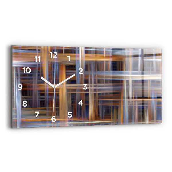 Reloj de cristal horizontal Abstracción geométrica