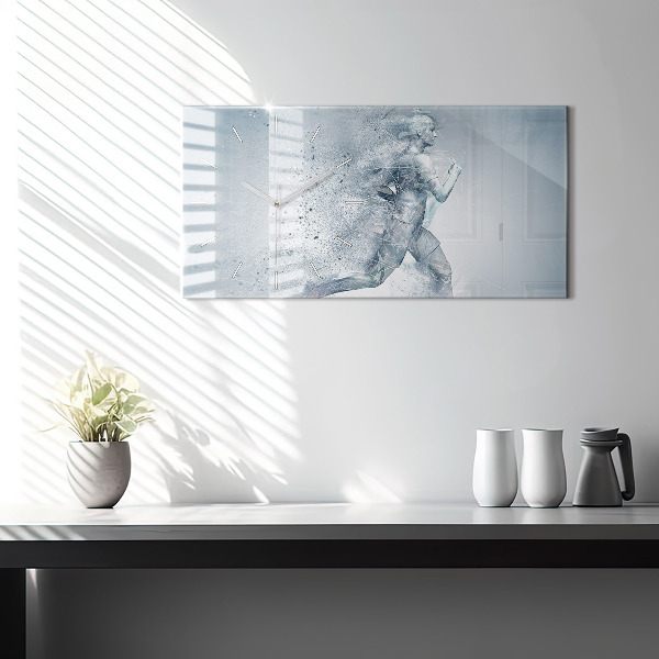 Reloj horizontal Hombre corriendo