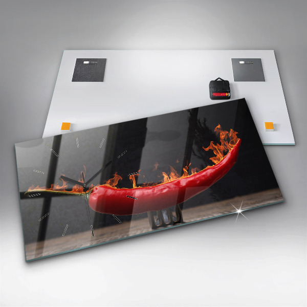 Reloj horizontal Pimiento pepperoni