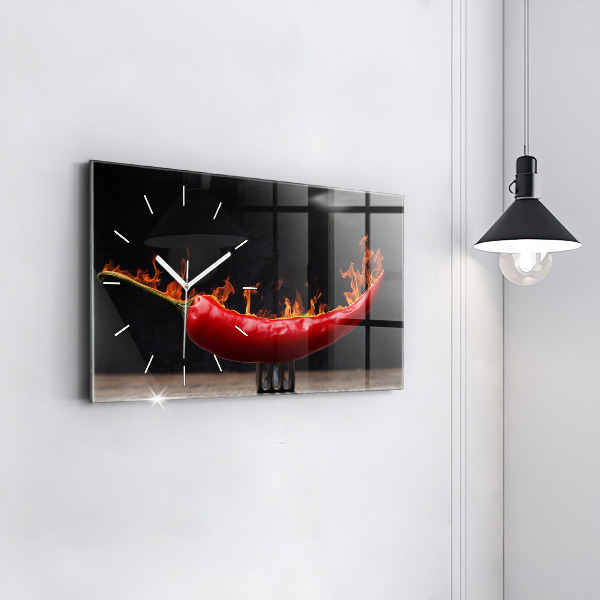 Reloj horizontal Pimiento pepperoni