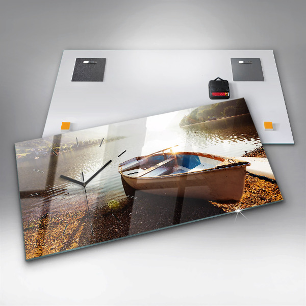 Reloj de cristal horizontal Vista de lago