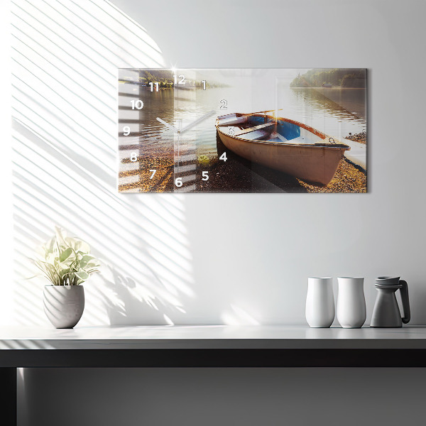 Reloj de cristal horizontal Vista de lago