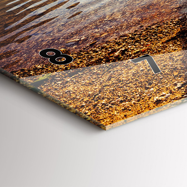 Reloj de cristal horizontal Vista de lago