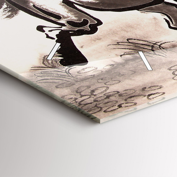 Reloj horizontal Caballos al galope