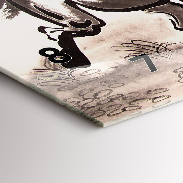 Reloj horizontal Caballos al galope