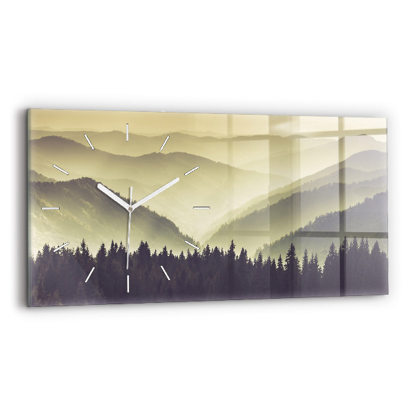 Reloj horizontal Laderas neblinosas