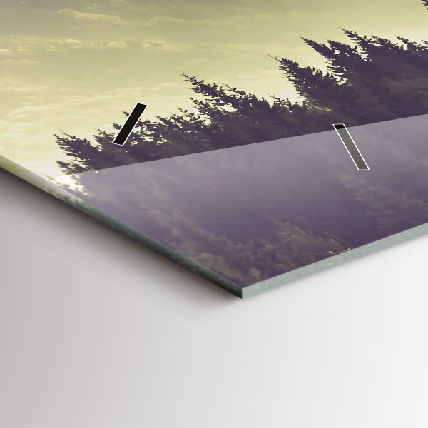 Reloj horizontal Laderas neblinosas