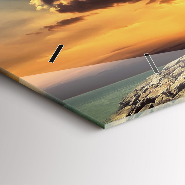 Reloj horizontal Faro en el mar