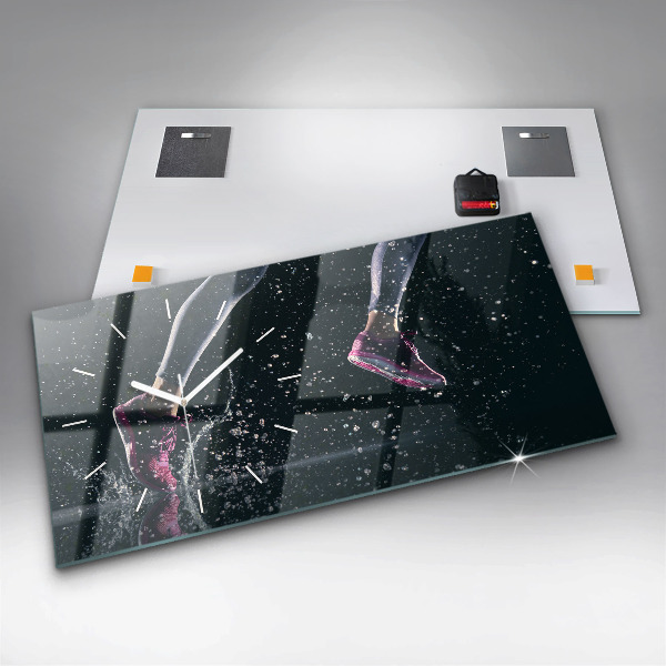 Reloj horizontal Vida sana y correr