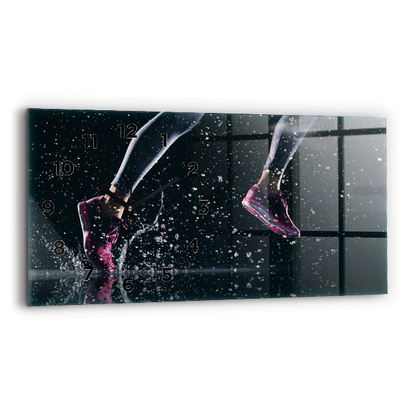 Reloj horizontal Vida sana y correr