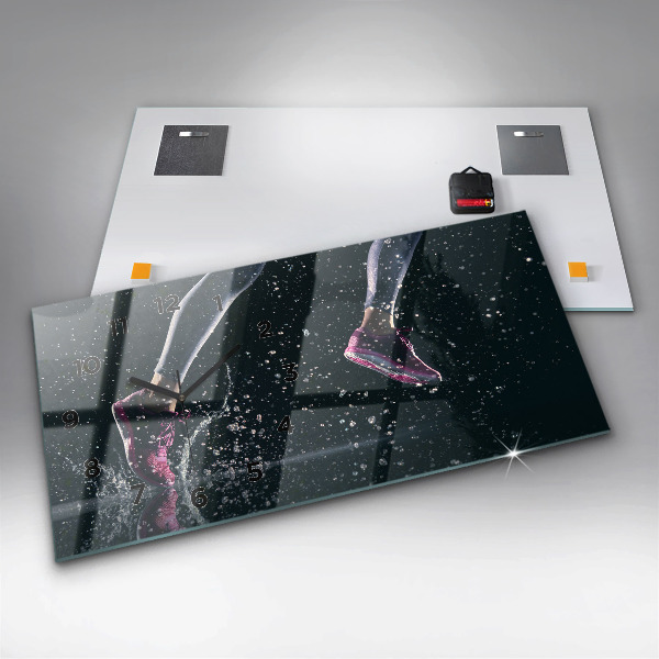 Reloj horizontal Vida sana y correr