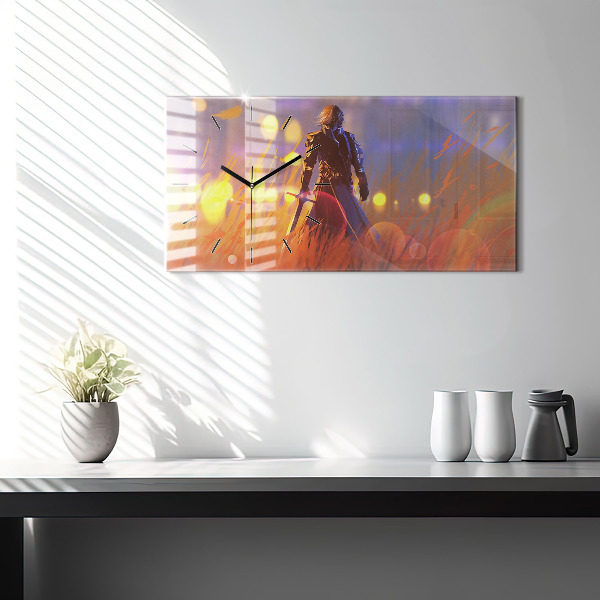 Reloj horizontal Caballero con espada