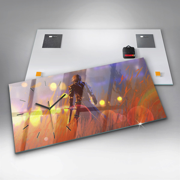 Reloj horizontal Caballero con espada