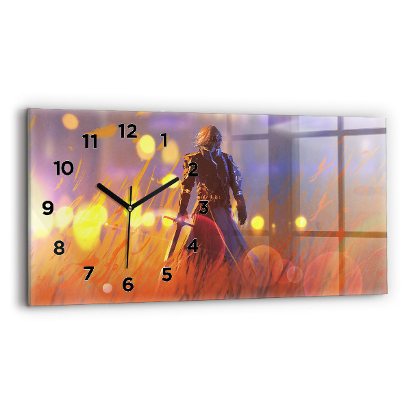 Reloj horizontal Caballero con espada