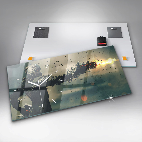 Reloj de cristal horizontal Juego de arma letal