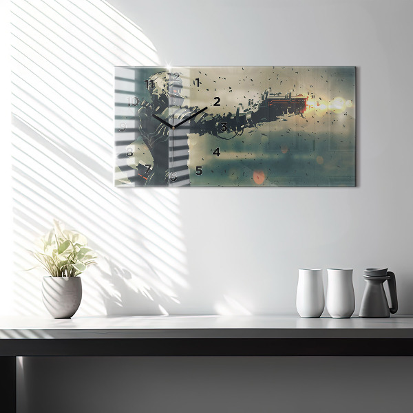 Reloj de cristal horizontal Juego de arma letal