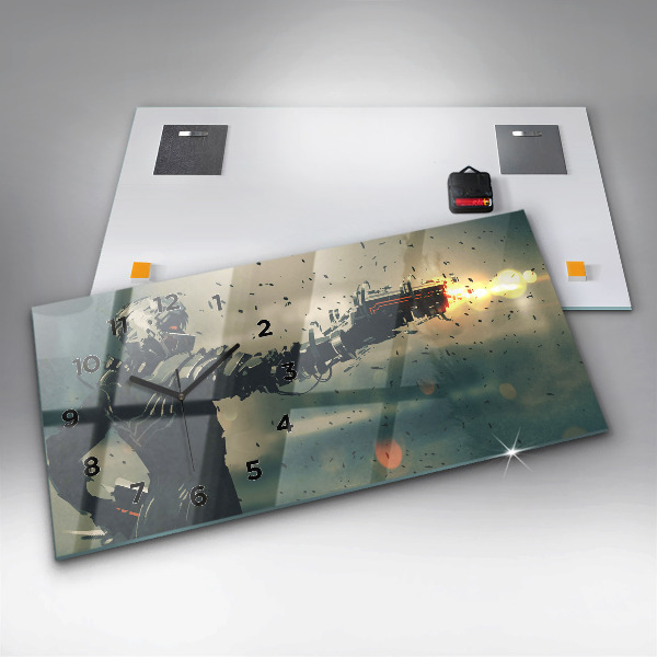 Reloj de cristal horizontal Juego de arma letal