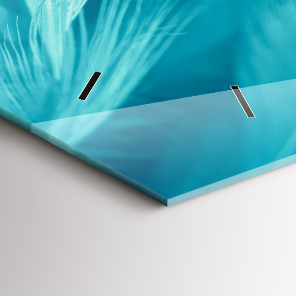 Reloj de cristal horizontal Verde turquesa vintage