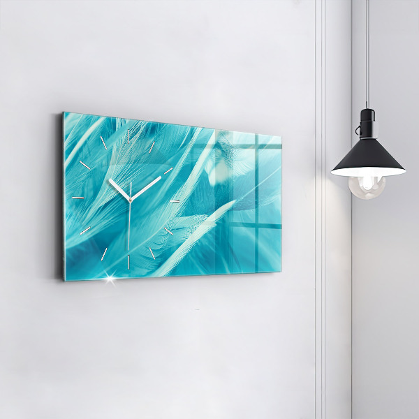 Reloj de cristal horizontal Verde turquesa vintage