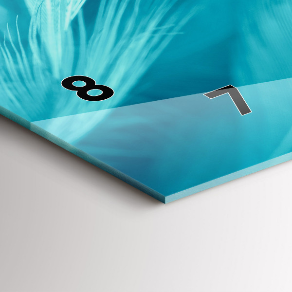 Reloj de cristal horizontal Verde turquesa vintage