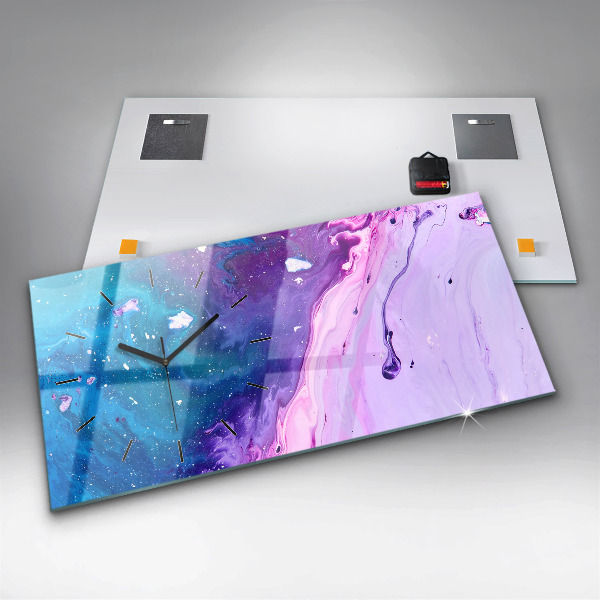 Reloj horizontal Fondo colorido