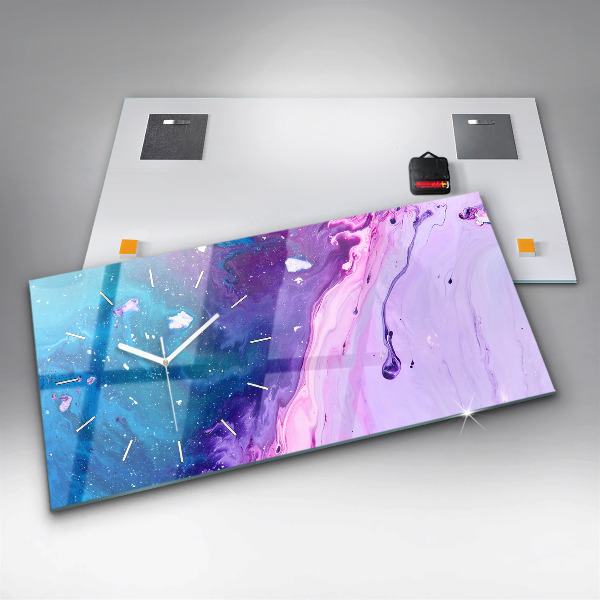 Reloj horizontal Fondo colorido