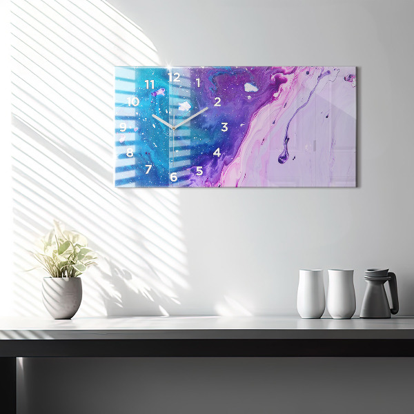 Reloj horizontal Fondo colorido